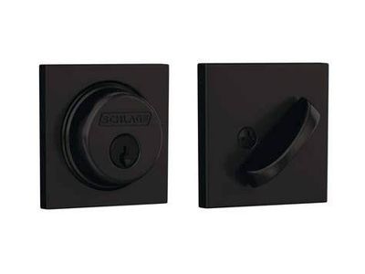 Schlage B60 Single-Cylinder Deadbolt with Collins Trim