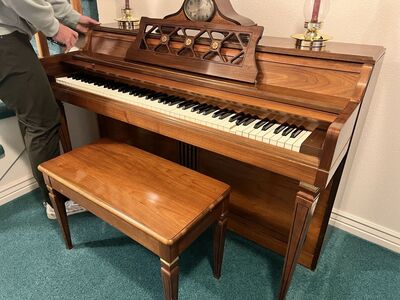 MCM Piano w/matching Bench