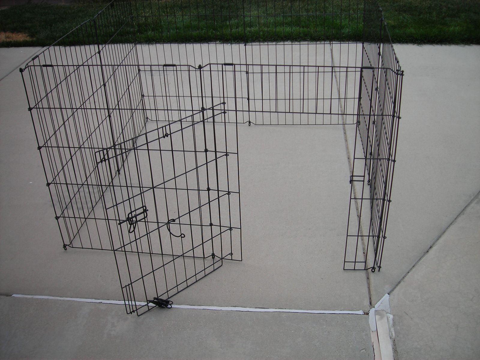 Black exercise pen-small/medium size dog or animal like a rabbit