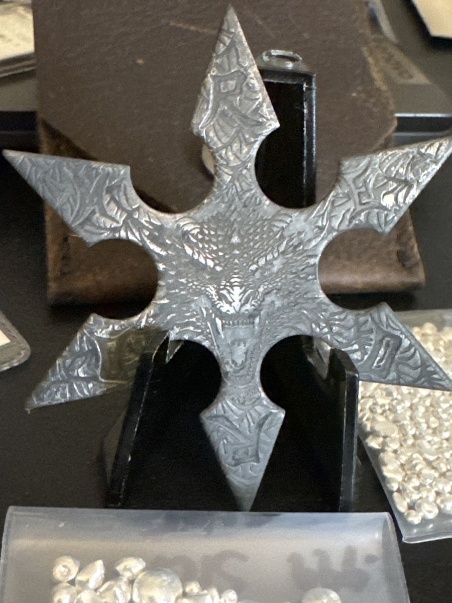 2024 1/2 Oz .999 Dragon Silver Star Antiqued