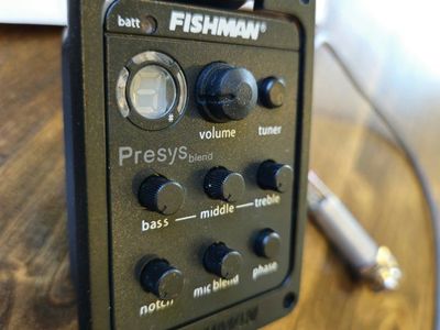 Fishman Acoustic Guitar Presys Onboard Blend Preamp Replacement New