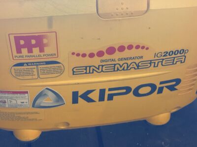 KIPOR IG2000P 2000 Watts Pure Sine Inverter Generator Genset $399 onan yamaha cummins honda