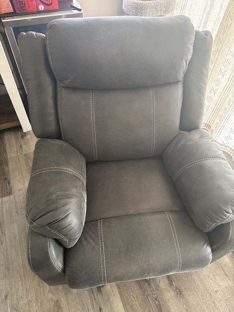 Dark Brown Leather Recliner