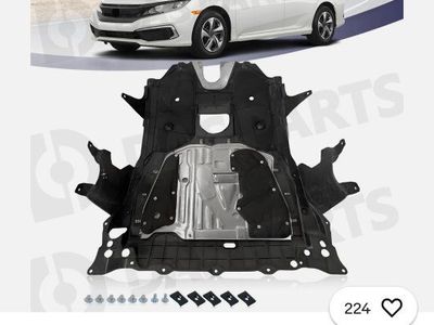 Engine Cover Splash Under Shield for 2016-2021 Honda Civic, 74110TBCA00