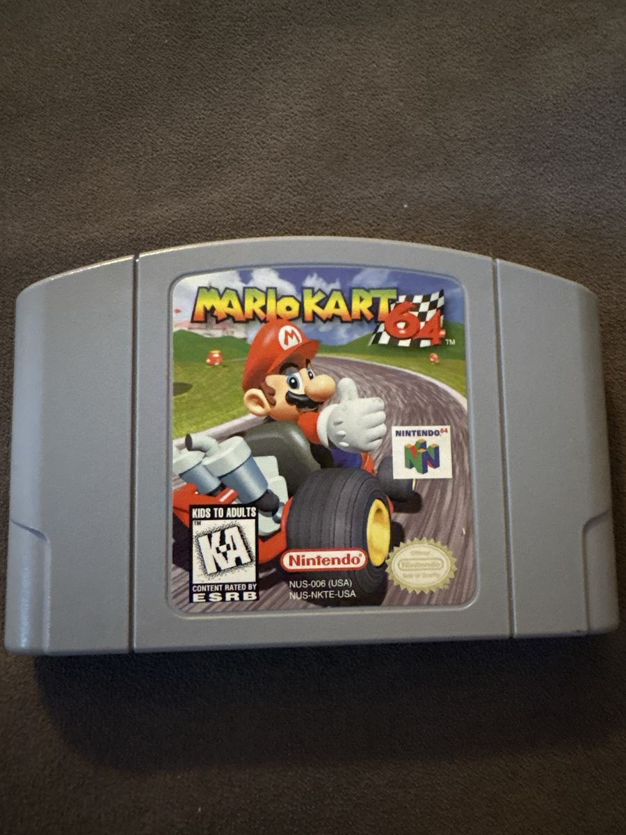 Mario Kart N64 Game Cartridge Authentic