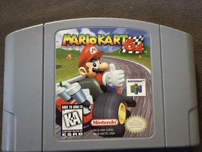 Mario Kart N64 Game Cartridge Authentic