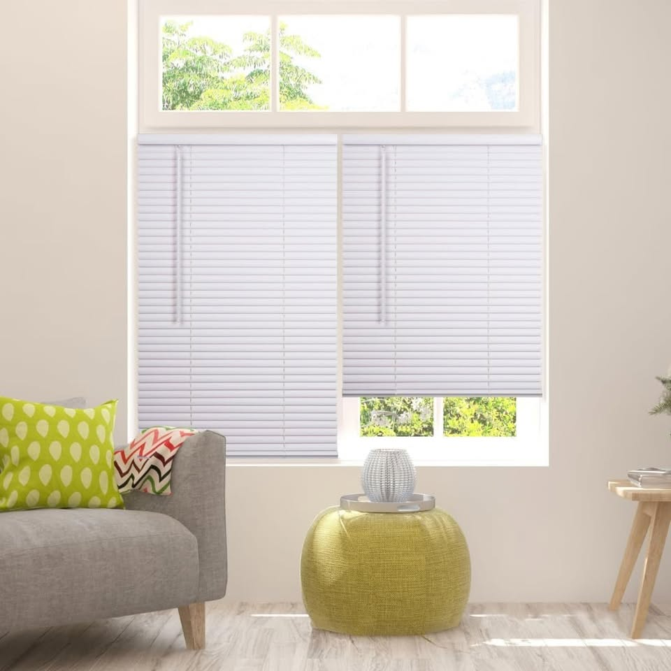 Lotus & Windoware Cordless Blinds 43" Wide x 54" Long - White