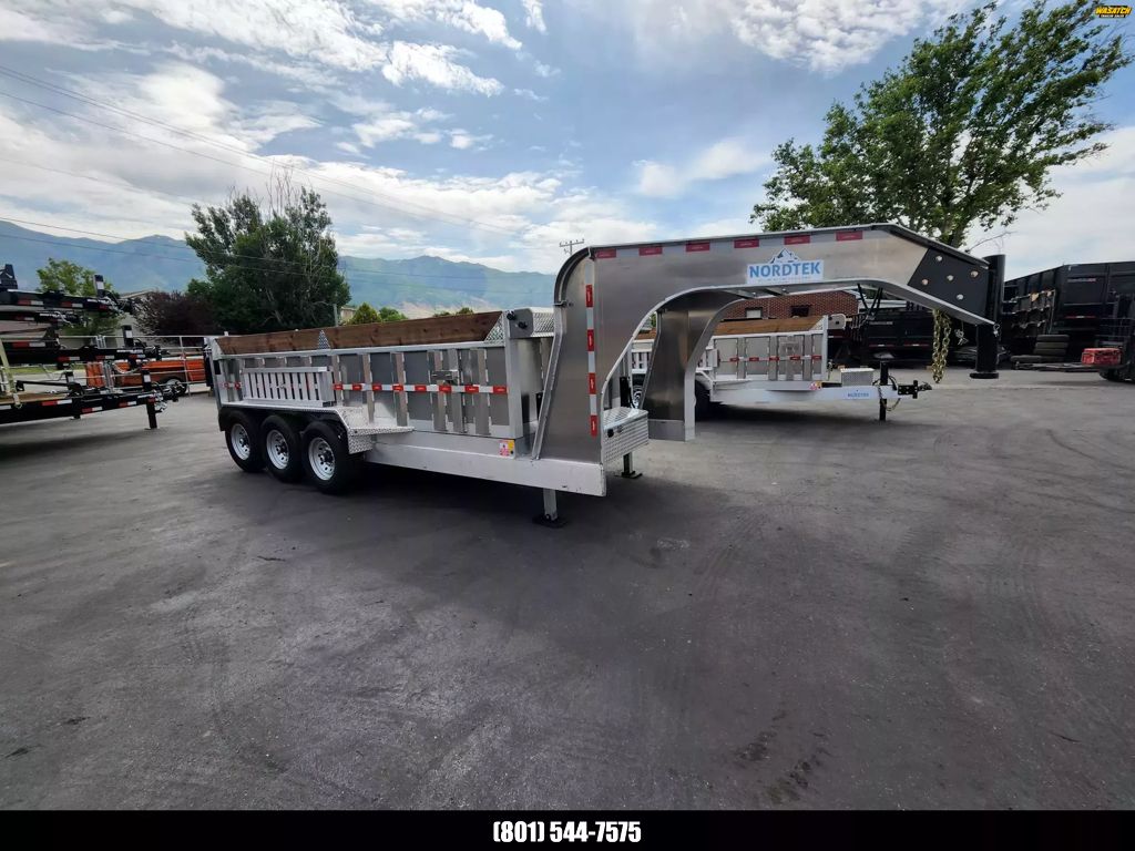 2026 Nordtek Trailers 7X16 GN Triple Axle Aluminum