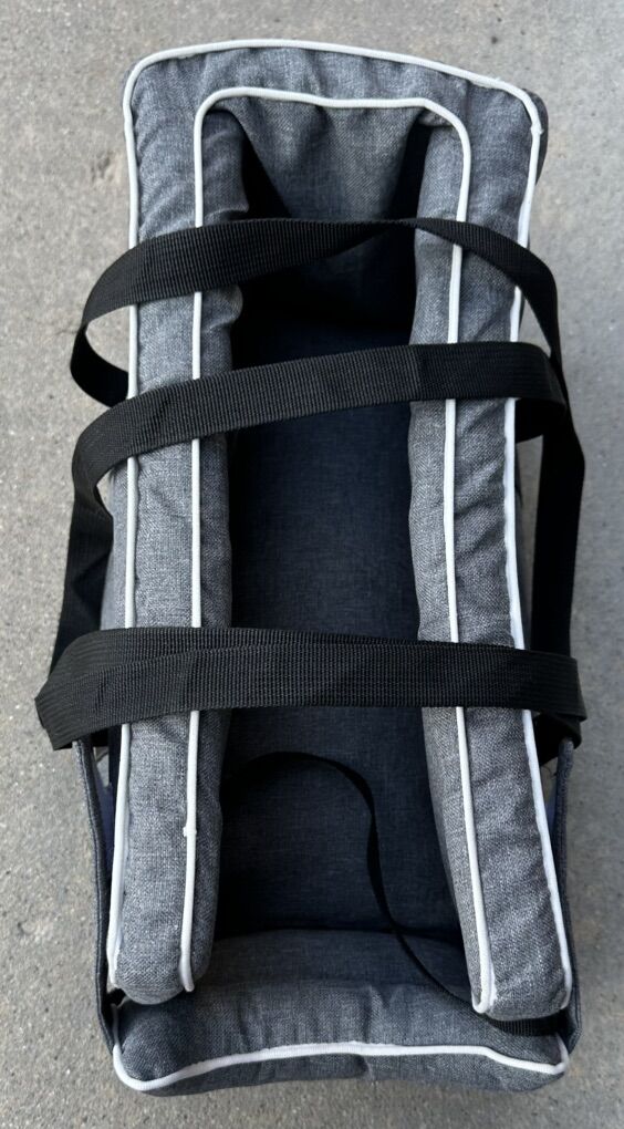 Gray Hand Held Dog Carrier