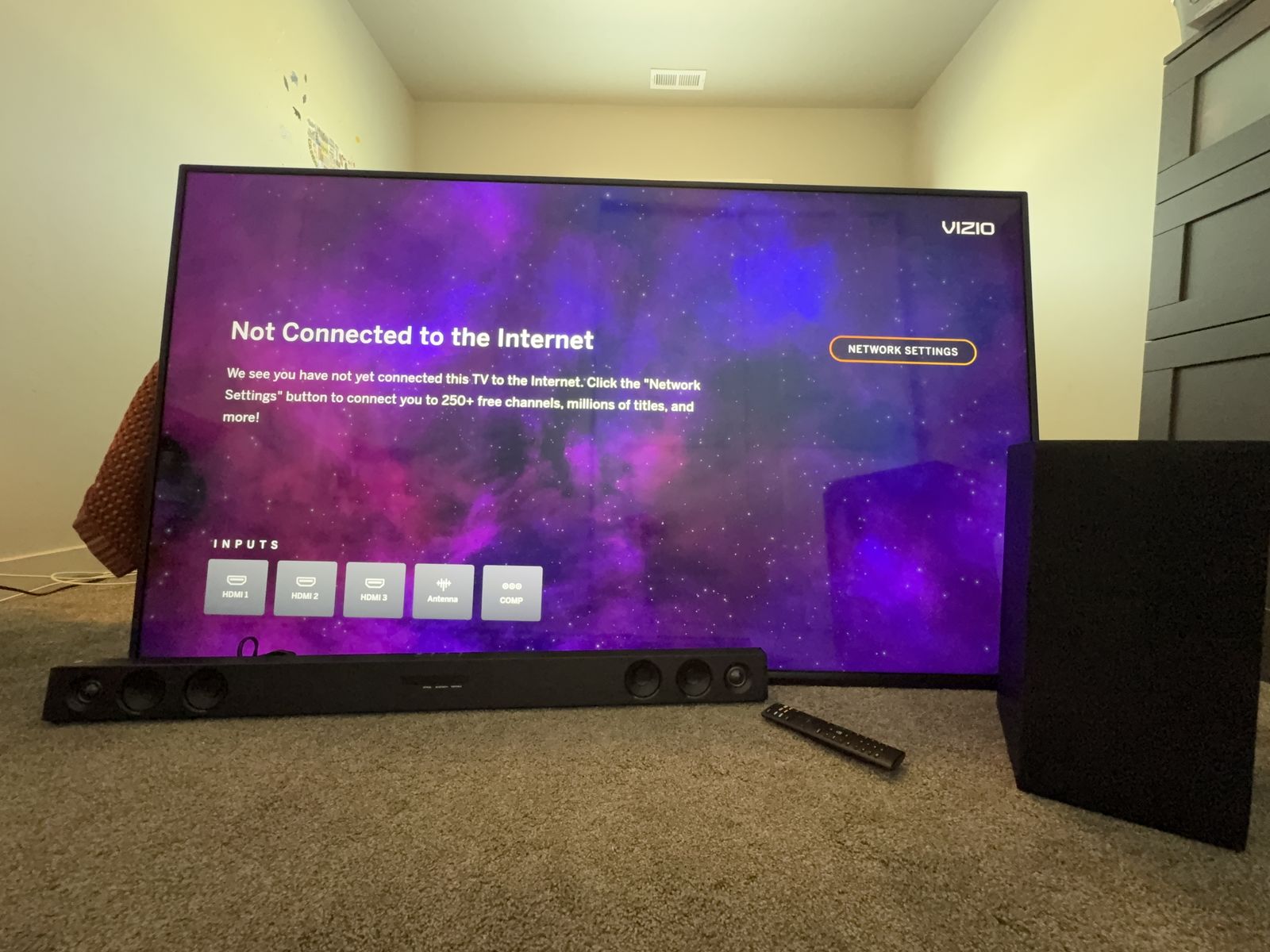 VIZIO 65-inch v-series 4K HDR Smart LED TV (Model: V655-G9) plus accessories