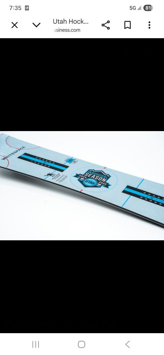 Whitespace Inaugural Season Utah 2024-2025 Snowboard - New, Unused Winter Sports Gear