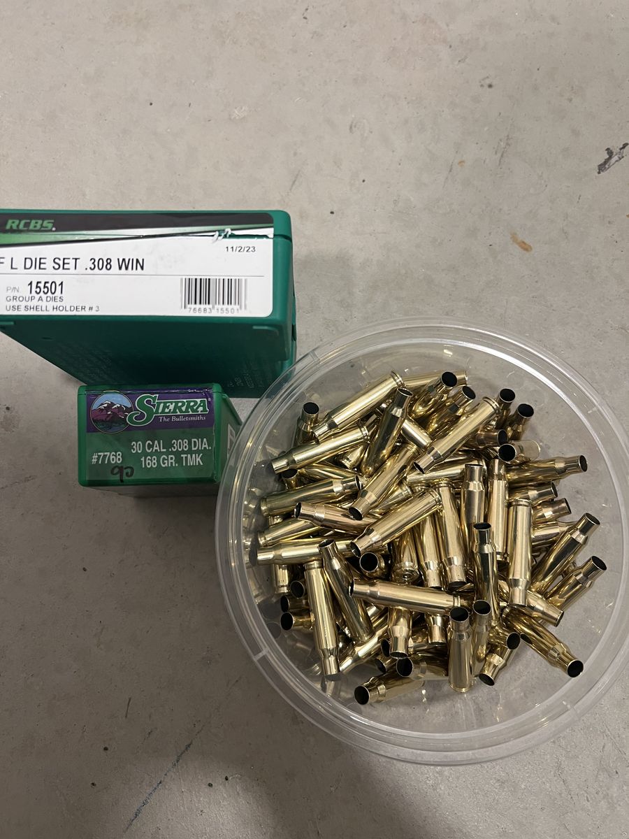 308 Dies, Brass And 168 TMK's