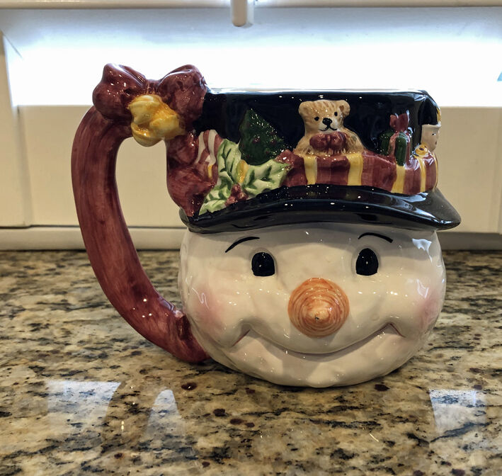 Snowman Mug Christmas Holiday Decoration