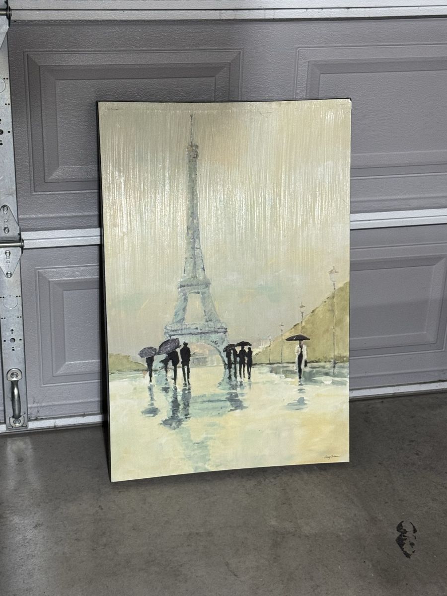 Avery Tillmon Paris Eiffel Tower Rainy Day Art Print Canvas