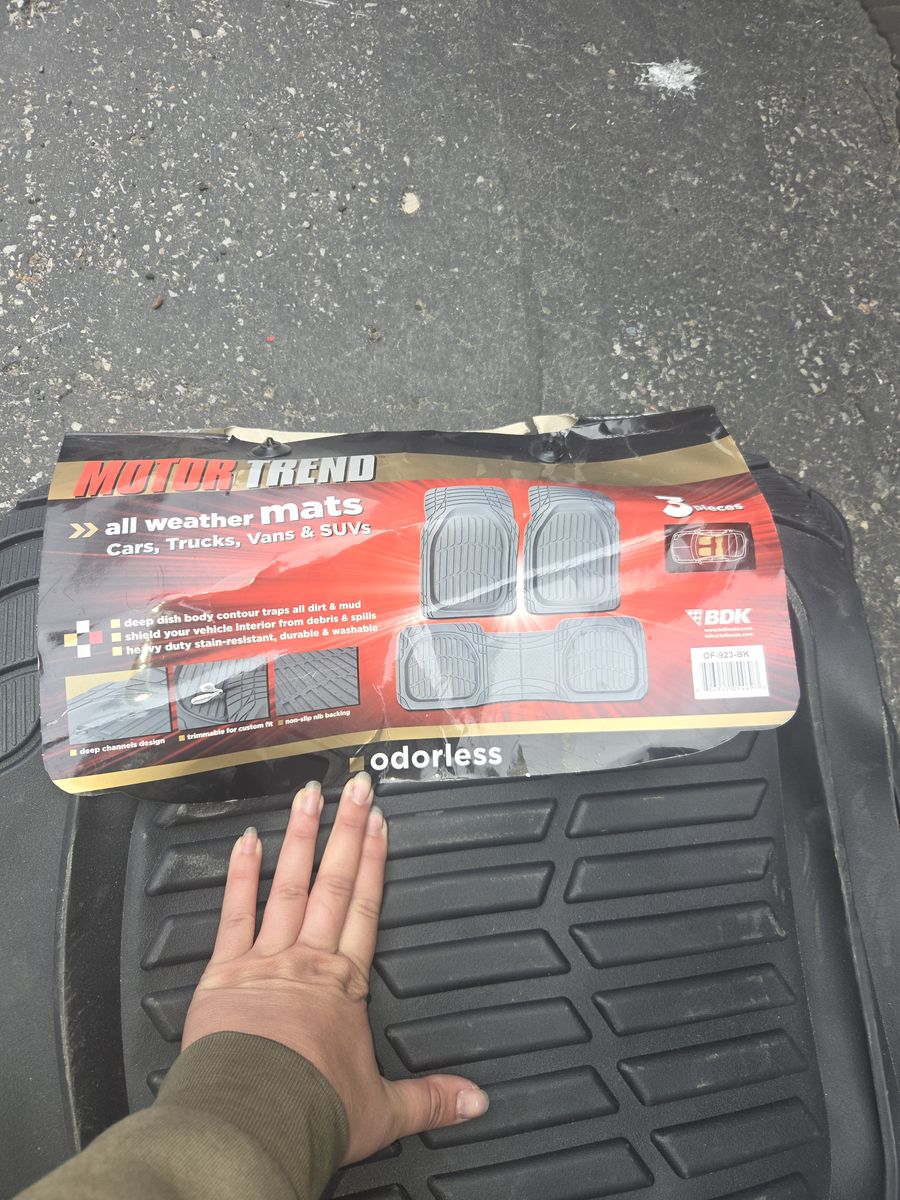 Motor Trend All-Weather 3-Piece Floor Mats (Black) - New in Package!