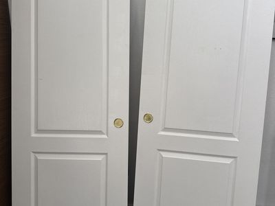 Free closet doors (2) 80”x30”