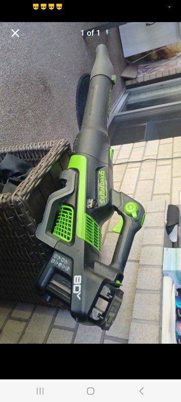Greenworks 80V Cordless Electric Leaf Blower