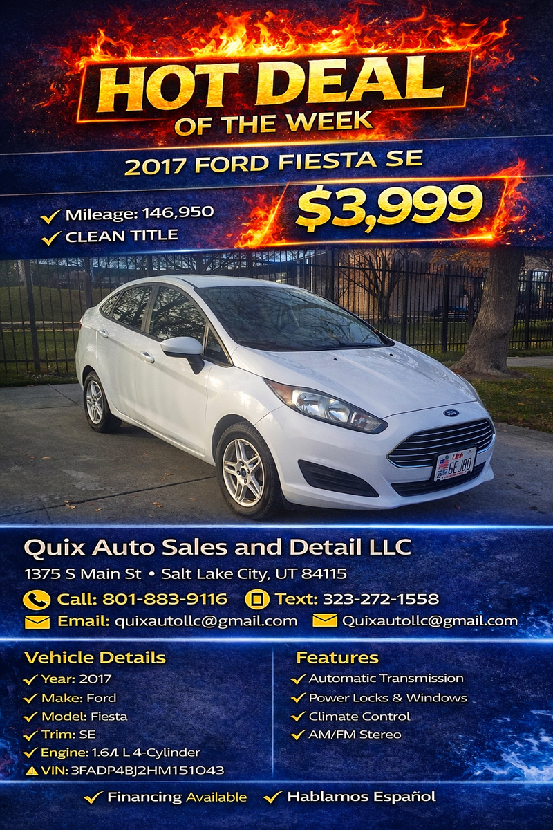 2017 FORD FIESTA SE