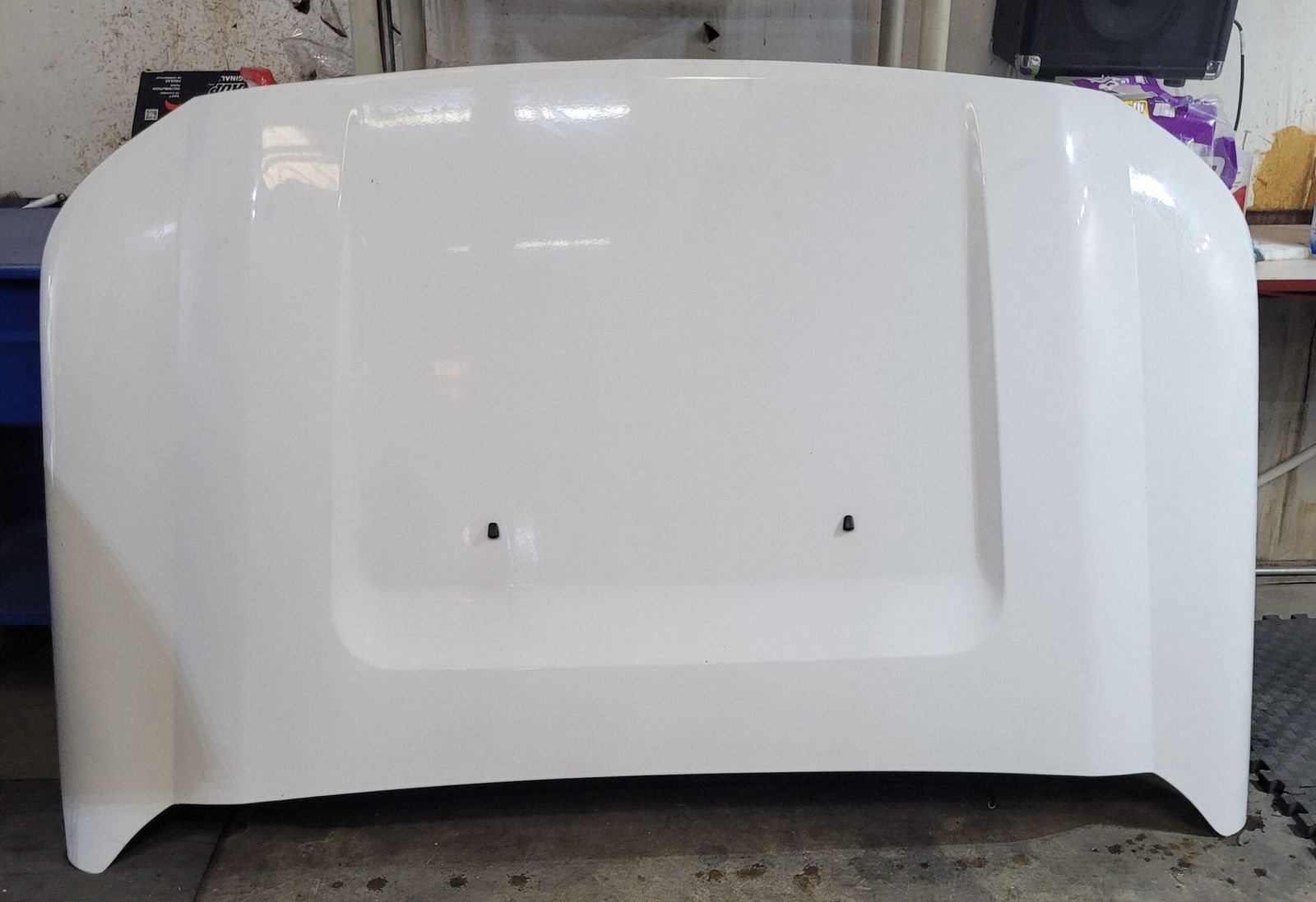 Ford Platinum white 2021-2016 stock hood