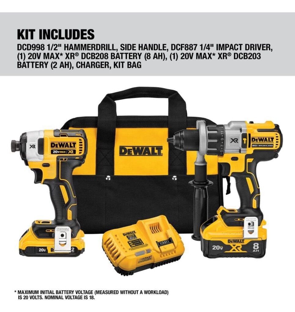 DEWALT 20V MAX CR Cordless Drill Combo