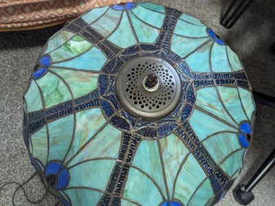 Turquoise Tiffany Style Lamp