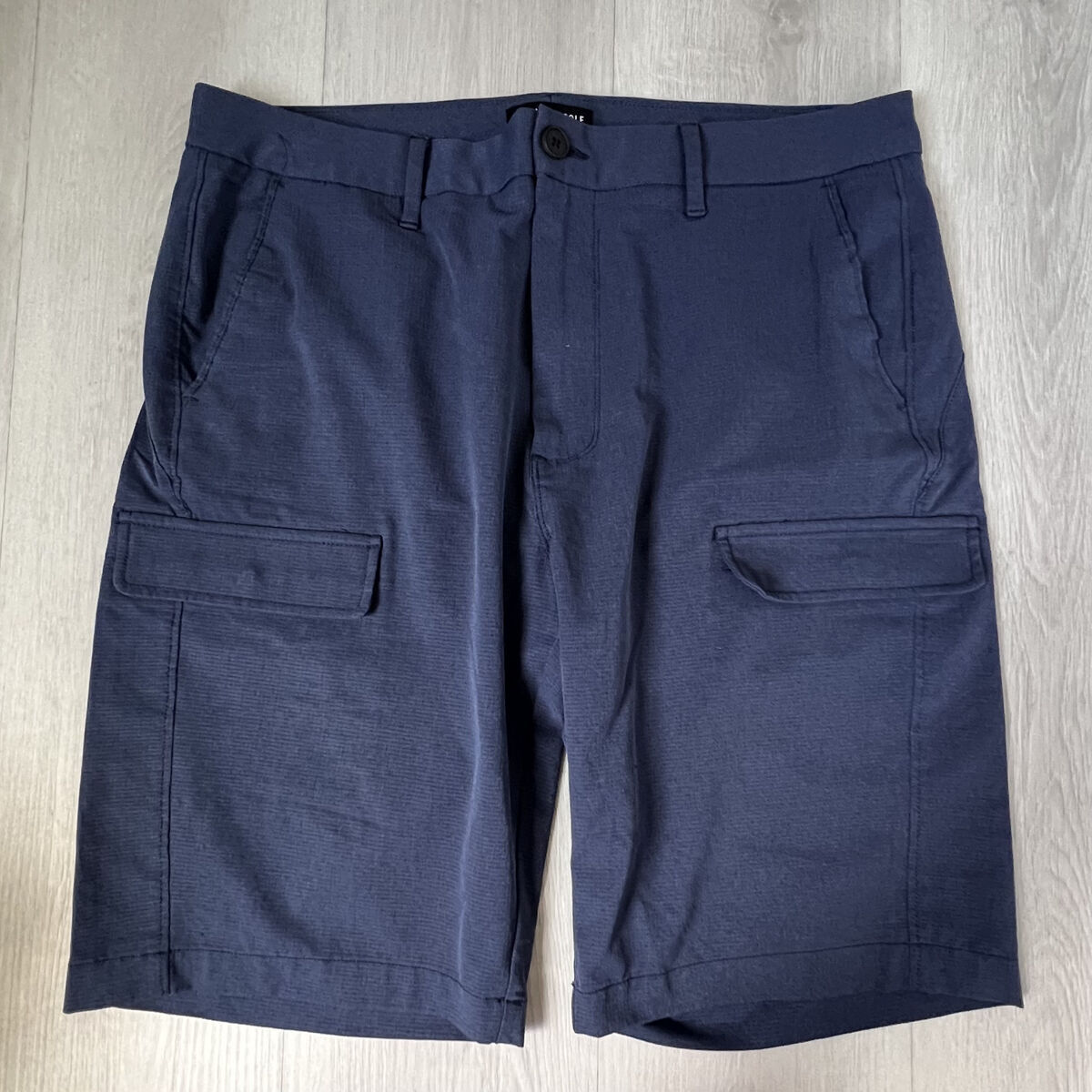 Kenneth Cole (not Reaction) Navy Blue Cargo Shorts - Size 34
