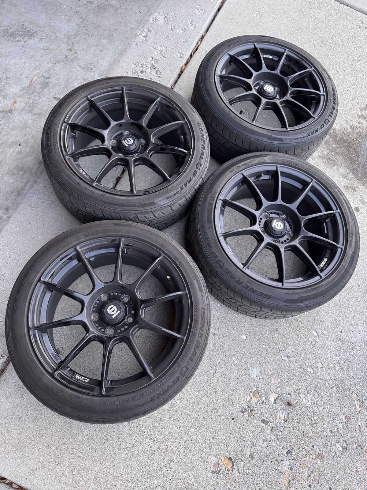 Sparco 17 Rims GeneralTires For Volkswagens 5x112