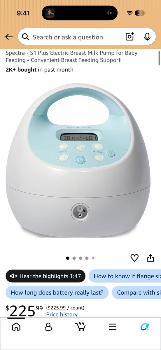 S1 plus Spectrum breast pump never opened 