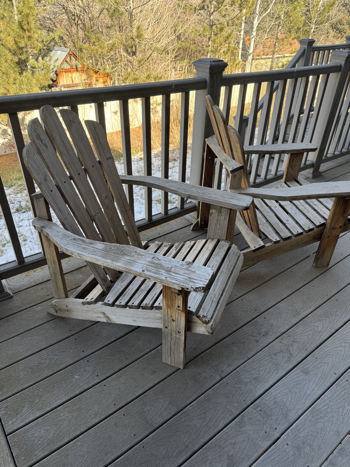 Free Wood patio chairs