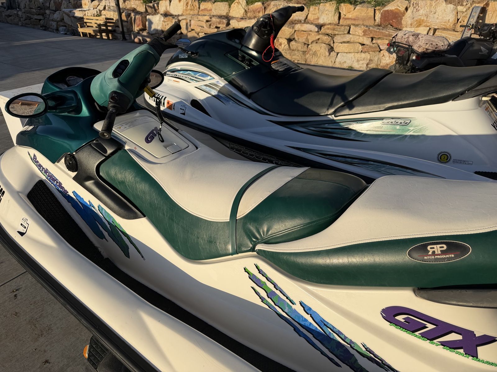 1997 & 2001 3 Seater Jet Skis and Trailer