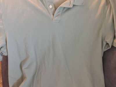 George Men's Short Sleeve Polo Shirt Light Green Size L (42-44)