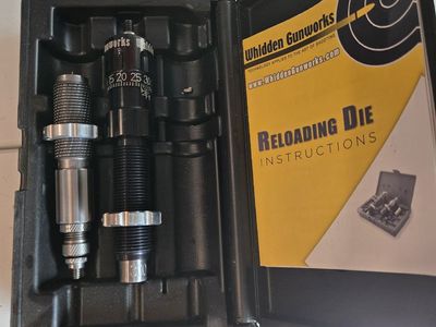 Whidden Click Adjustable Reloading Sizer Bushing 2-Die Set 300 Win Mag