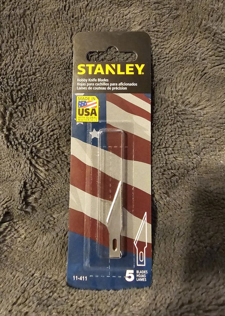 38 pgs. of stanley hobby knife blades 5 ct.