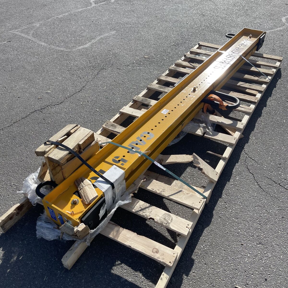 ASC INDUSTRIES Adjustable Spreader Bar 129”x7” Yellow MC13Z3977114 (AS-IS)