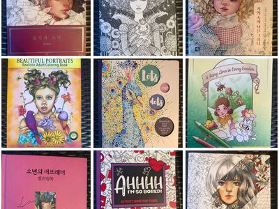 Lot of Adult Coloring Books - Fantasy, Portraits, Grayscale, Art Therapy: $5 each or bundle deal.