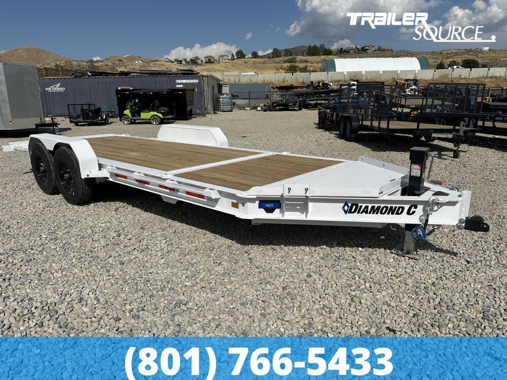 7x20 Diamond C HDT 207 Tilt Trailer - 15.5K GVWR - 14 Ply Tires