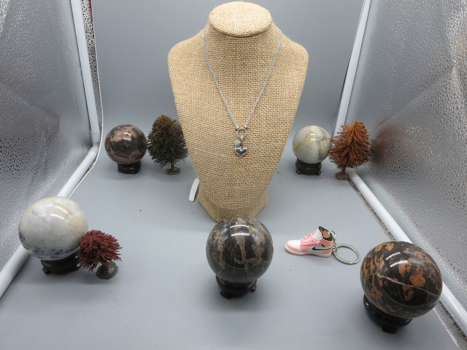 Dee berkley signed heart necklace sterling silver