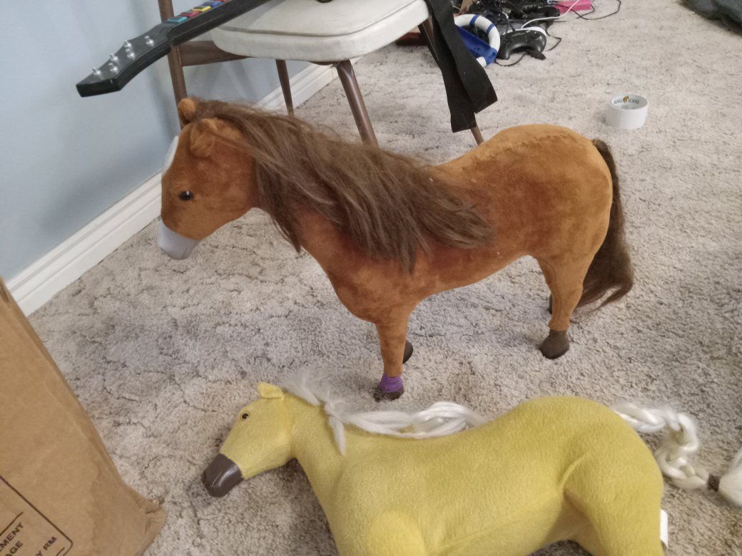 American Girl/My Life Doll Horse Lot - 2 Plush Horses