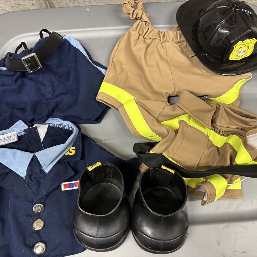 Build a bear Firefighter & Police Officer clothes