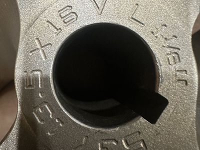 537 13.5X16 V L 1 1/8' Shaft size Freshly tuned and balanced