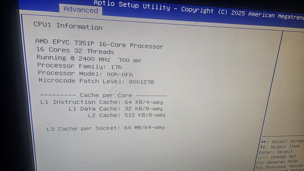 (UNLOCKED) AMD EPYC 7351P 2.4GHz 16 Core 64MB 170W SP3 CPU PS735PBEVGPAF