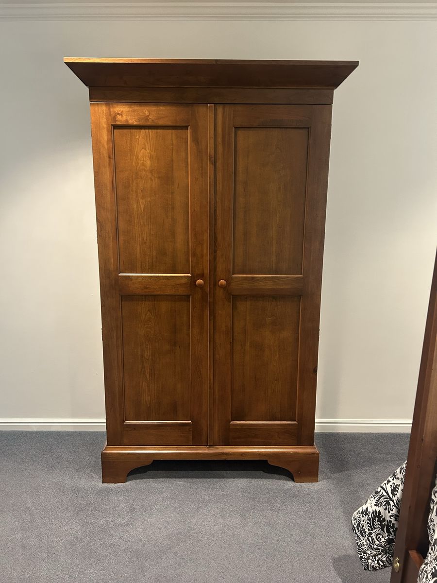Solid wood armoire