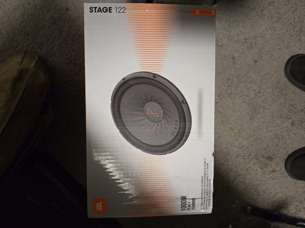 JBL Stage 122 12-inch Stage Series Car Audio Subwoofer - New in Box