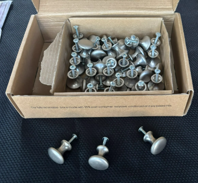 Brushed nickle drawer pulls