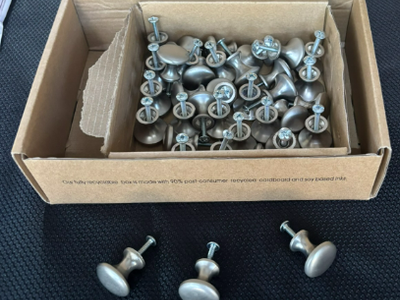 Brushed nickle drawer pulls