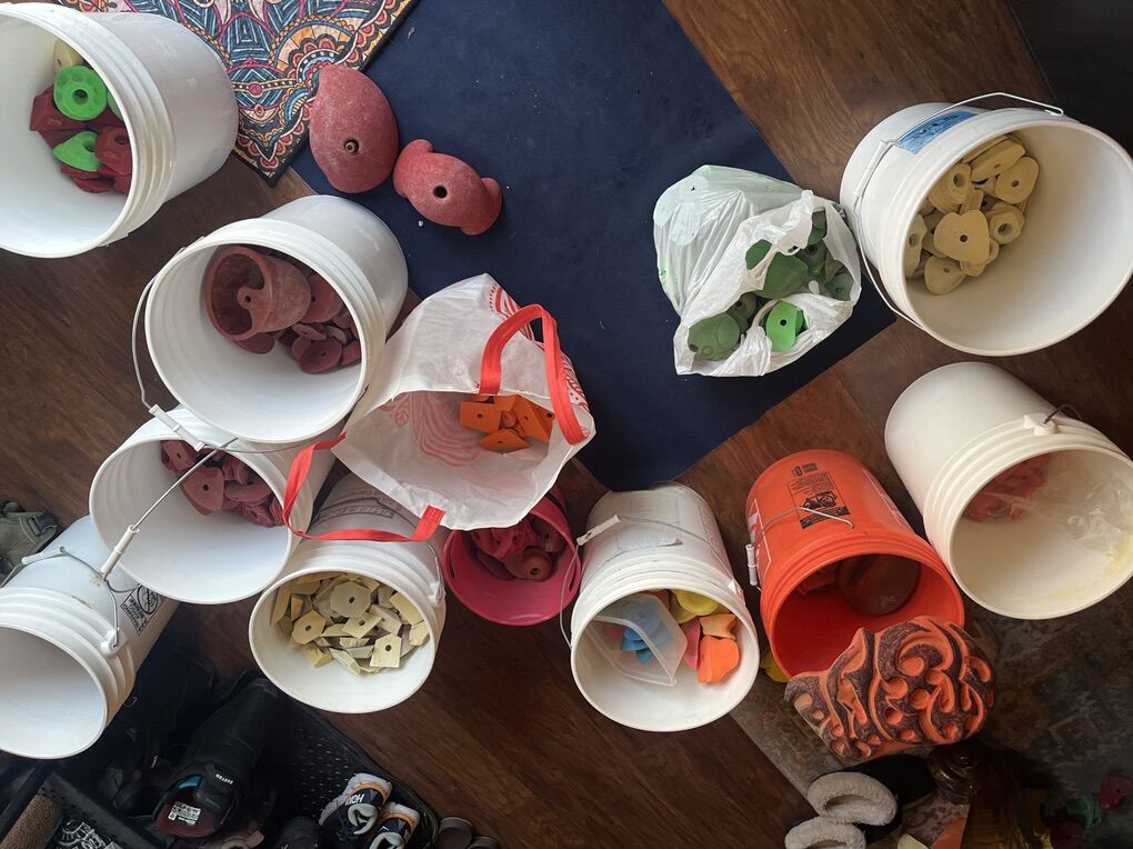 Assorted Used Climbing Holds