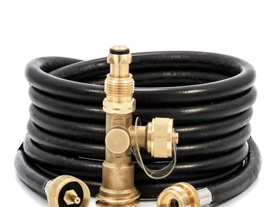 Brand new! Camco 59103 Propane Brass Tee with 3 Port and 12' Hose