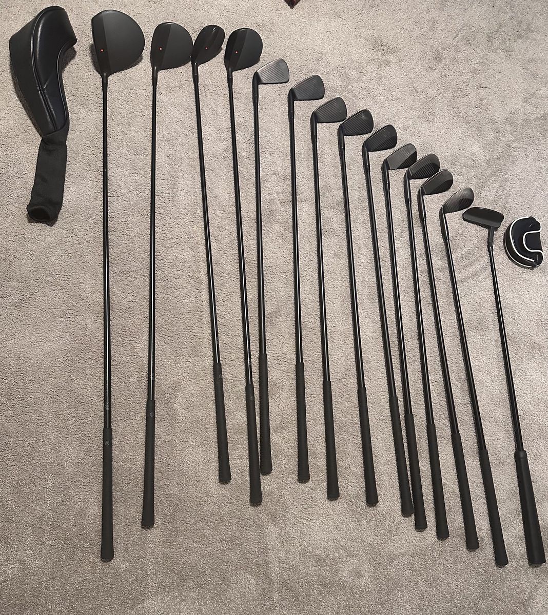 (Used) All Black 14 Club Stix Set - No Bag