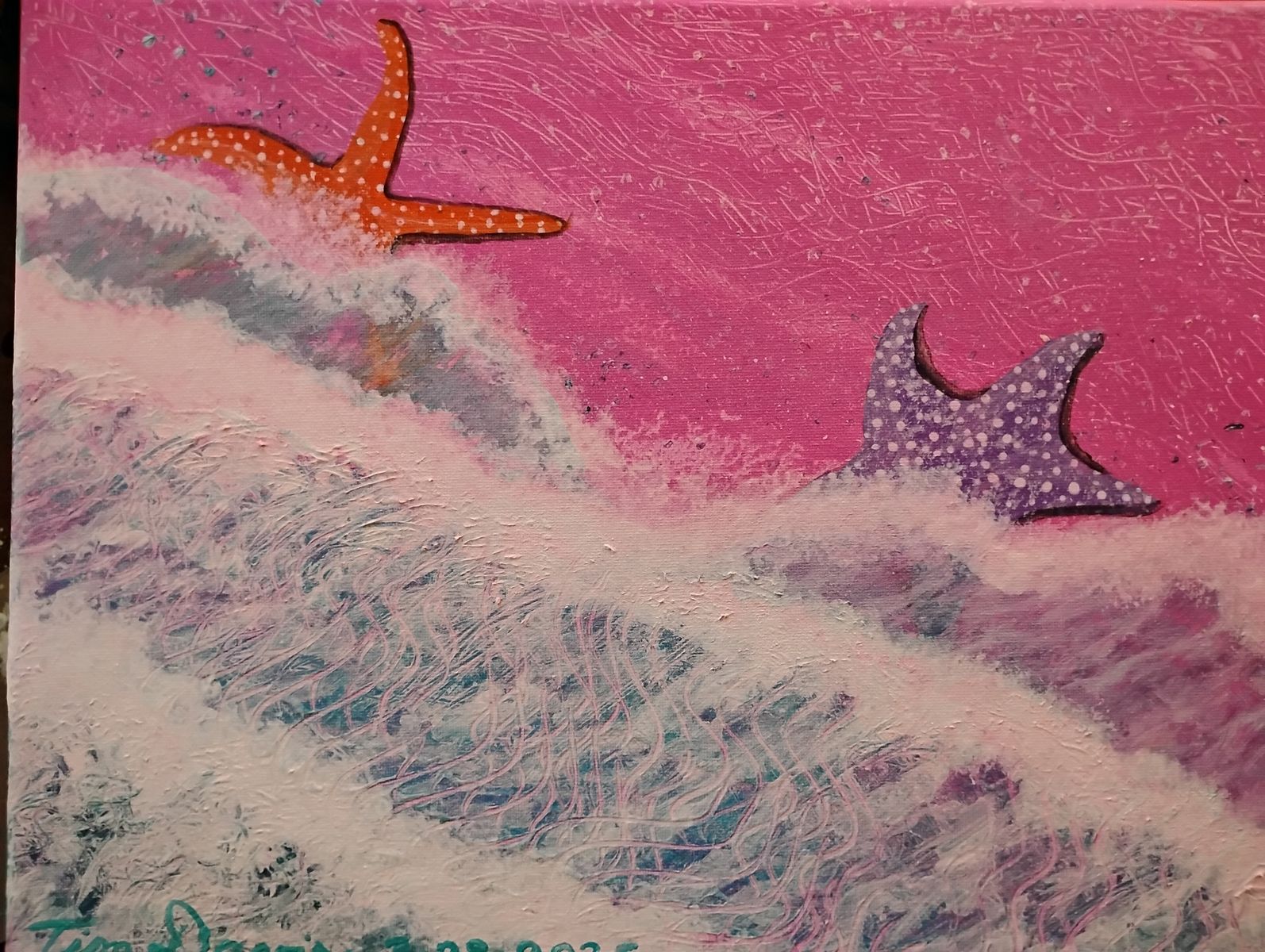 2 Starfish - Original Painting