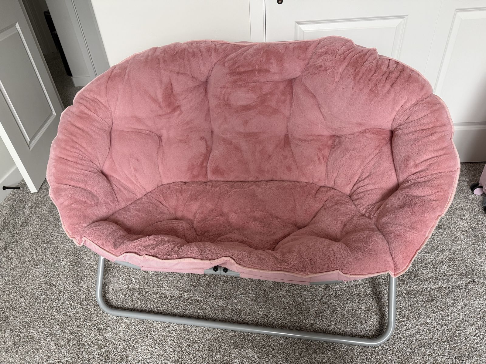Almost New Pink collapsible chair